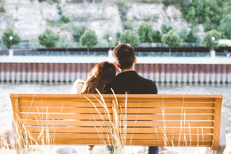 A couple enjoying a moment together