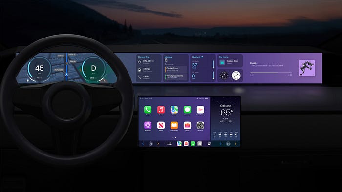 Overview of iOS 16 CarPlay interface