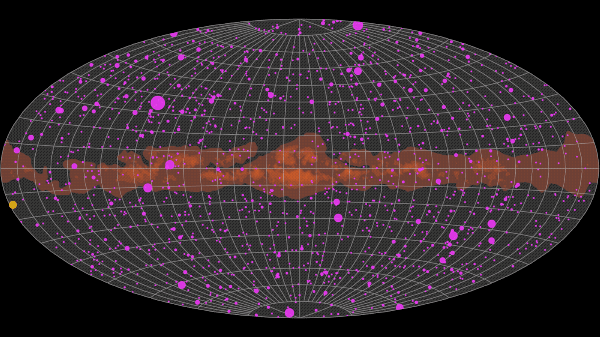 Visualization of cosmic gamma-ray sources