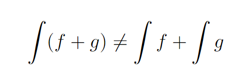 Example of functions f and g