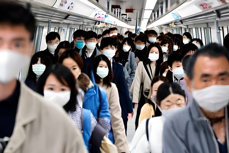 Health precautions in crowded environments