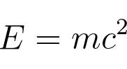 Final equation representing mass-energy equivalence