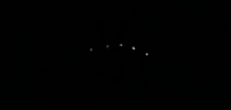 Witness account of UFO sighting over military base