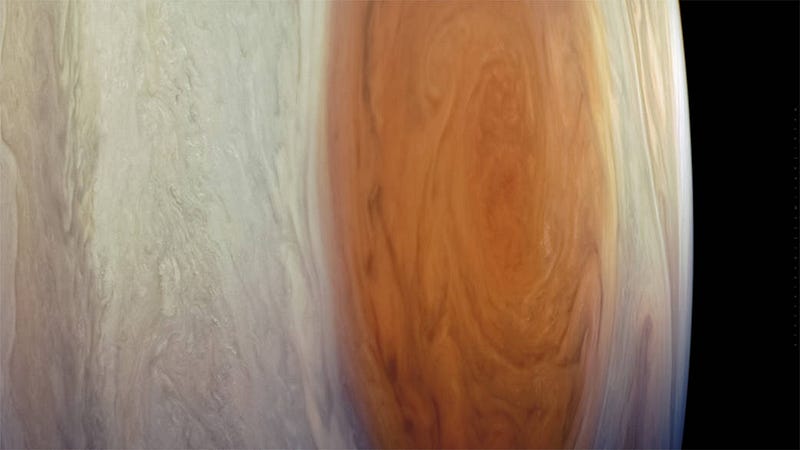 Close-up of Jupiter's Great Red Spot