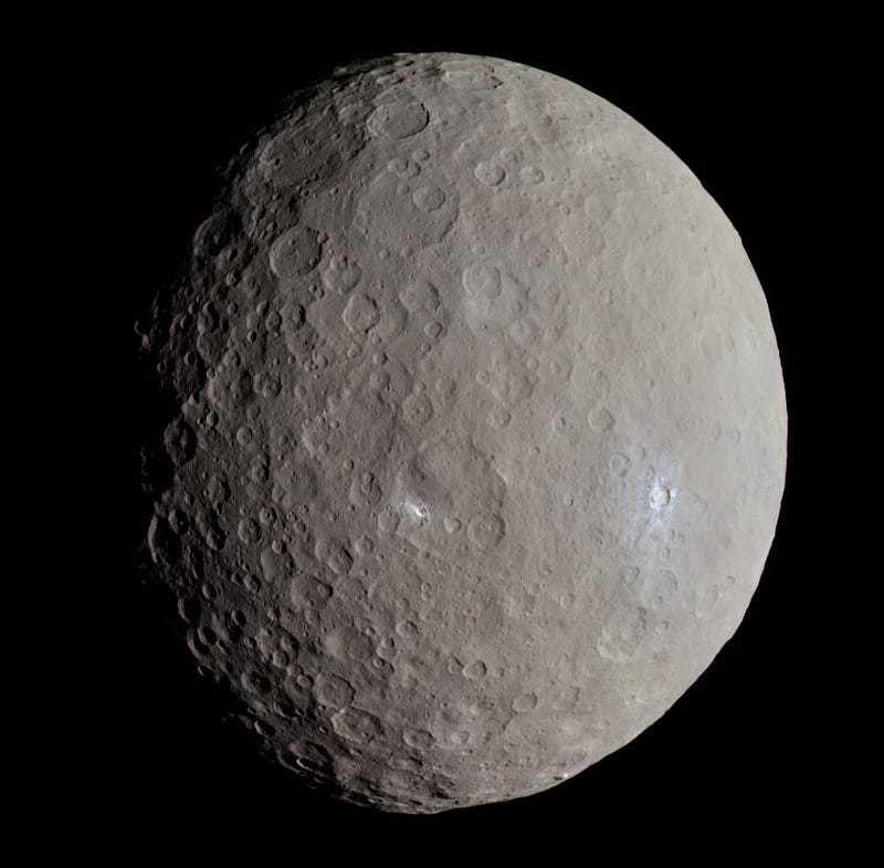 True-color representation of Ceres' surface features