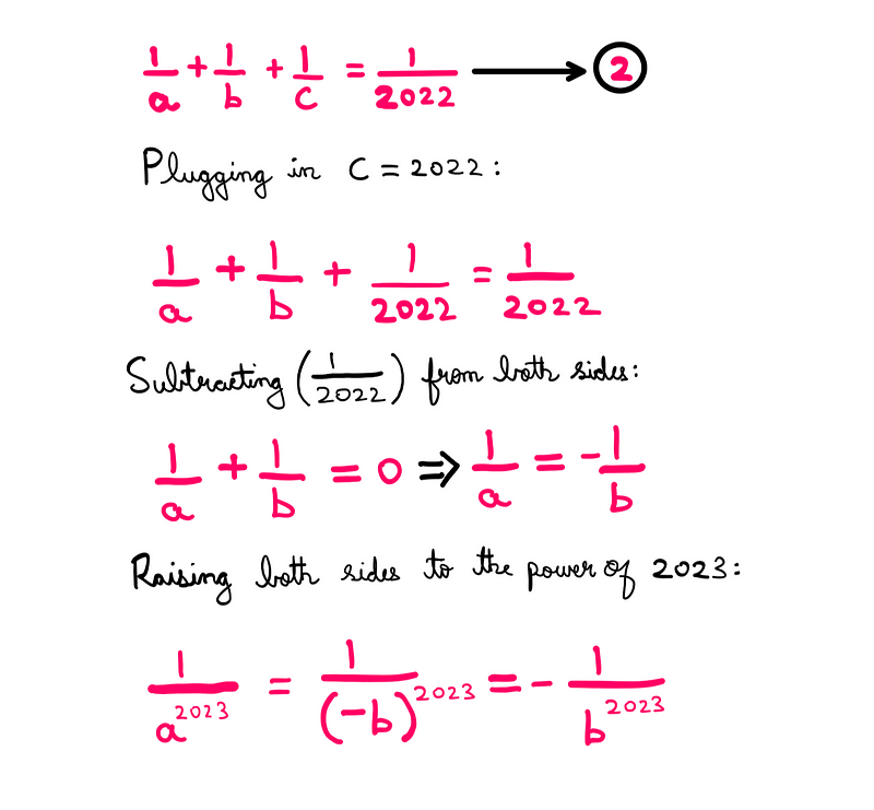 Solving for variables a and b