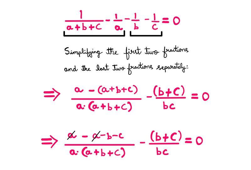 Further simplification of fractions