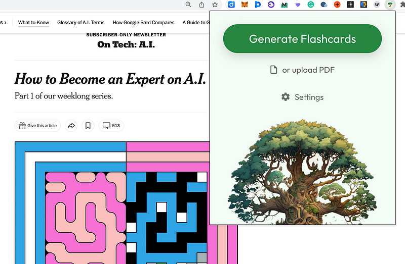 Wisdolia - AI Flashcard Generator