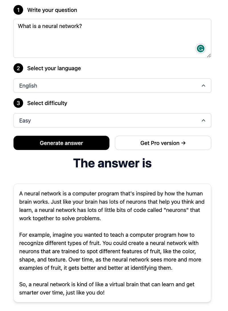 Simple Explanation of Neural Networks