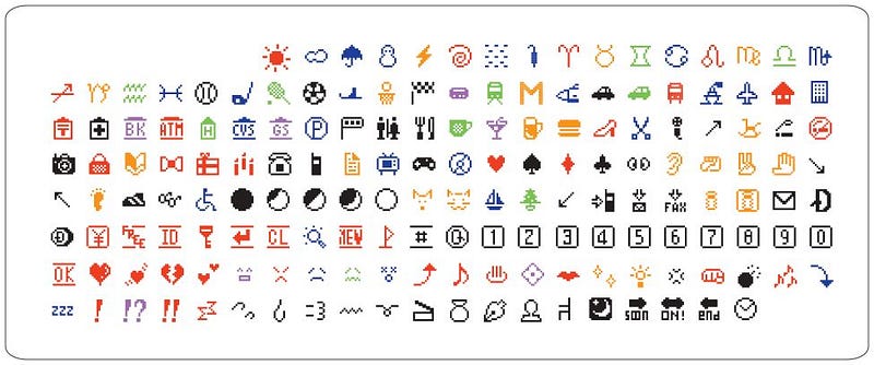 Original NTT Docomo emoji set