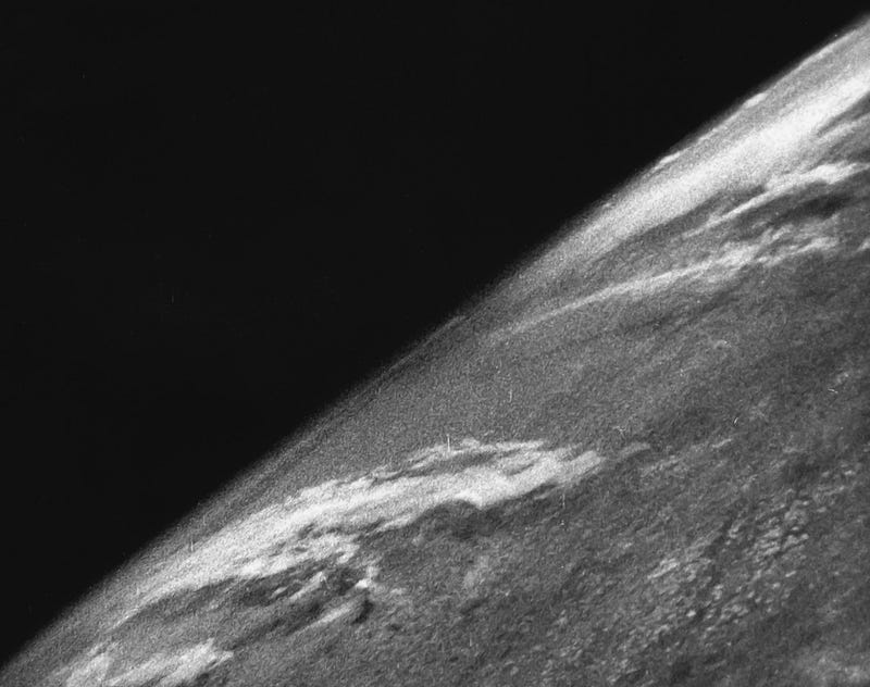 First image of Earth from space taken by a V-2 rocket