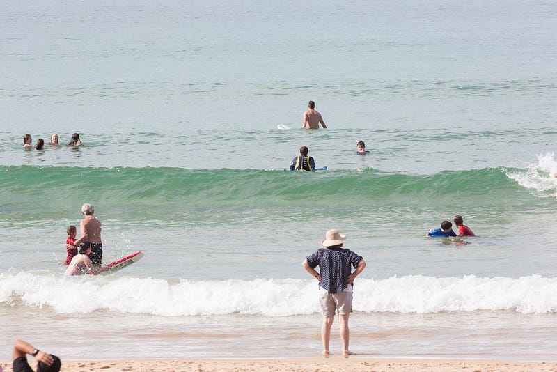 Unremarkable beach photo taken by the author