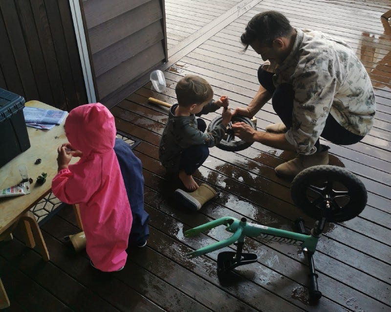 Image showing children engaging with tools.