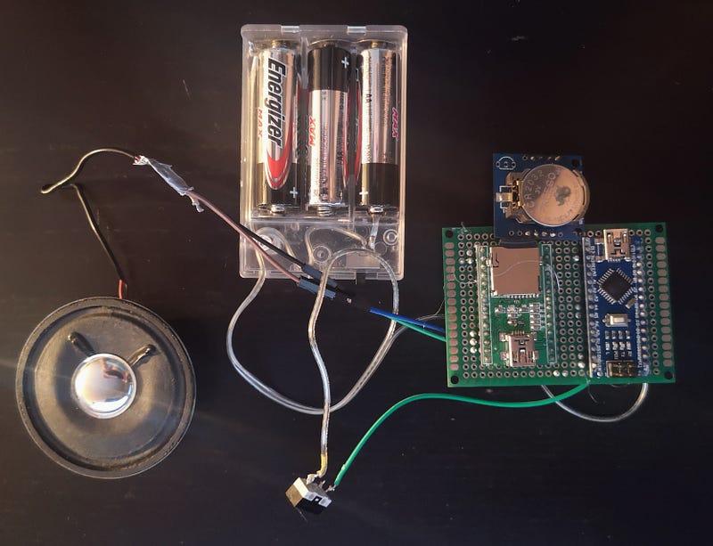 Soldered components on the PCB for better organization.