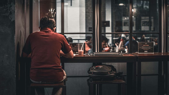 A serene café setting for reflection and creativity