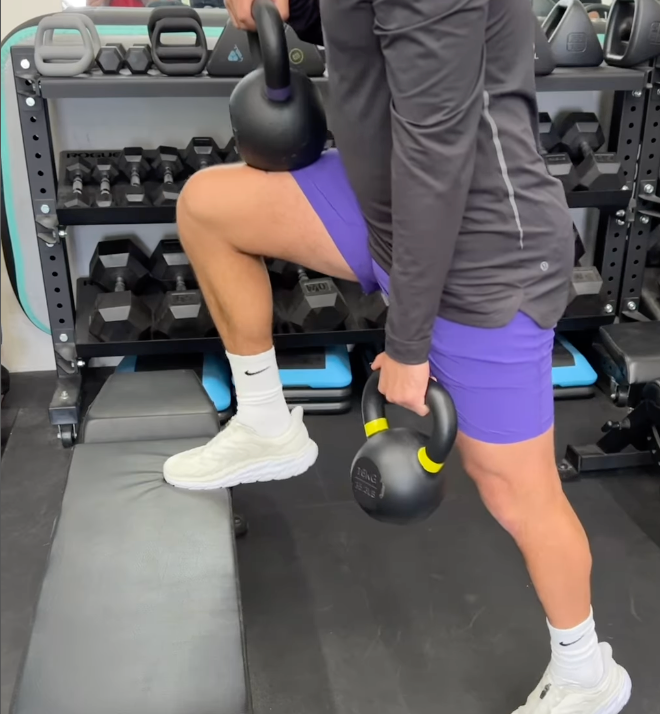 Staggered Calf Raise Demonstration