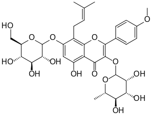 Chemical structure of icariin