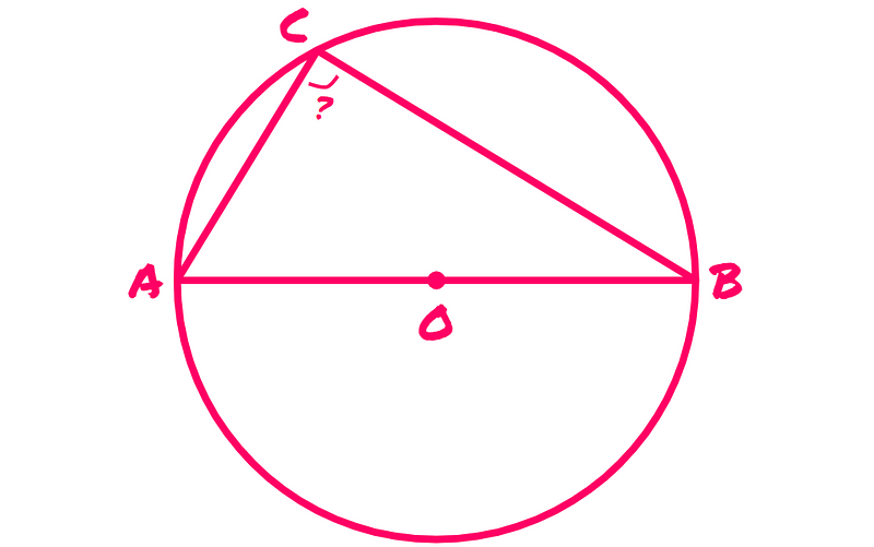 Angle ACB in triangle ABC