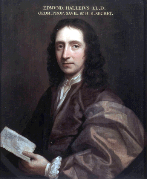 Portrait of Edmund Halley, the renowned astronomer