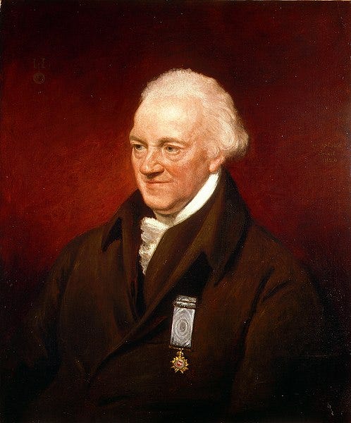 Portrait of William Herschel, the discoverer of Uranus