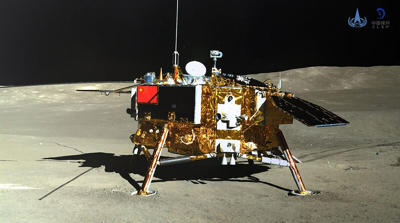 Yutu-2 rover on the lunar surface