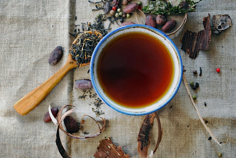 A peaceful morning tea ritual